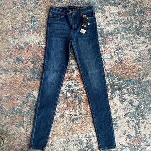 ALLOY Women's Deep Indigo Skinny Jeans